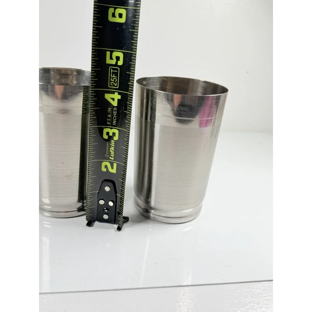 Maaza Guaranteed Stainless Steel Cup Vintage Set Of (2)